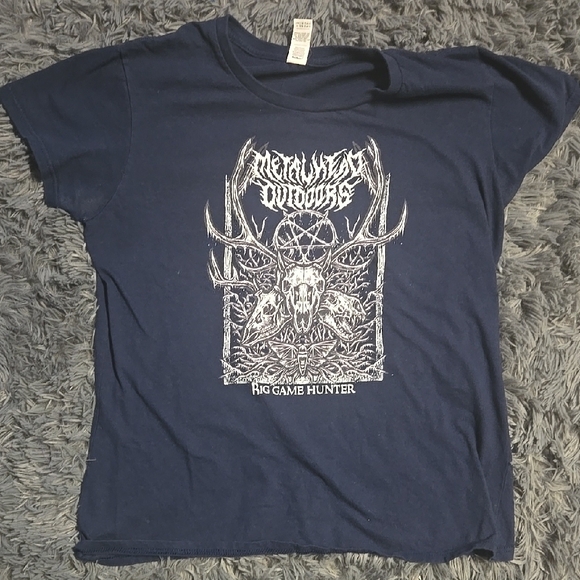 Anvil Tops - Navy Graphic T-Shirt